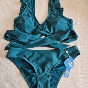 Jade green bikini